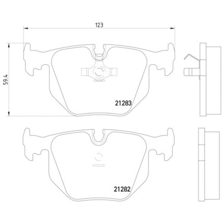Pagid Brakes Disc Brake Pad, 355008121 355008121